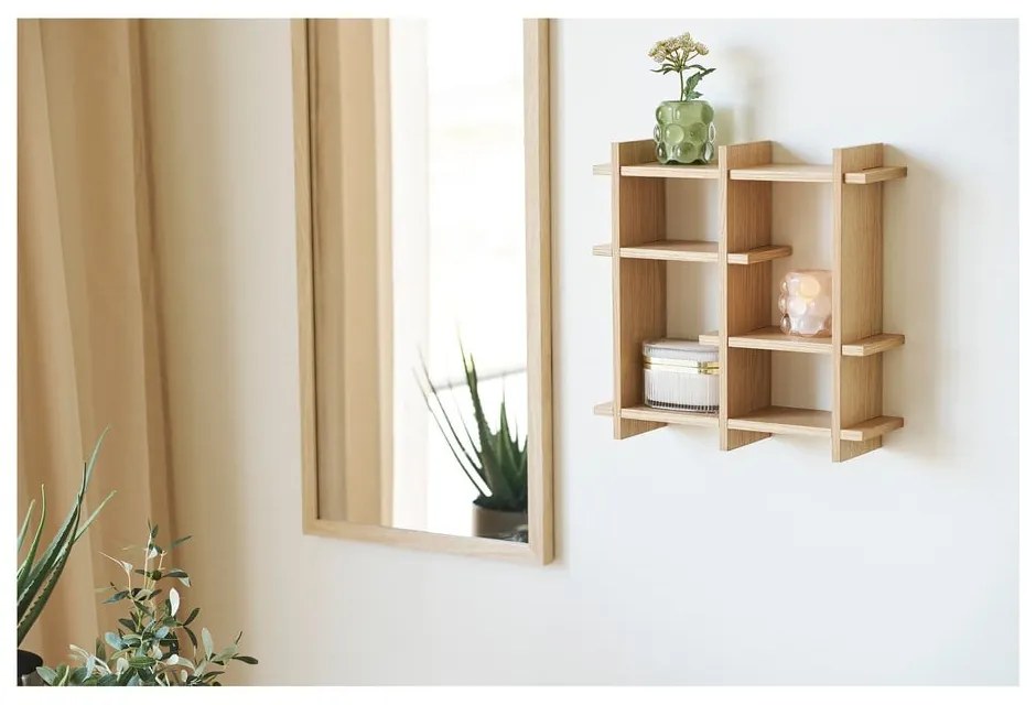 Raft în culoare naturală etajat cu aspect de lemn de stejar 40 cm Olsberg – House Nordic