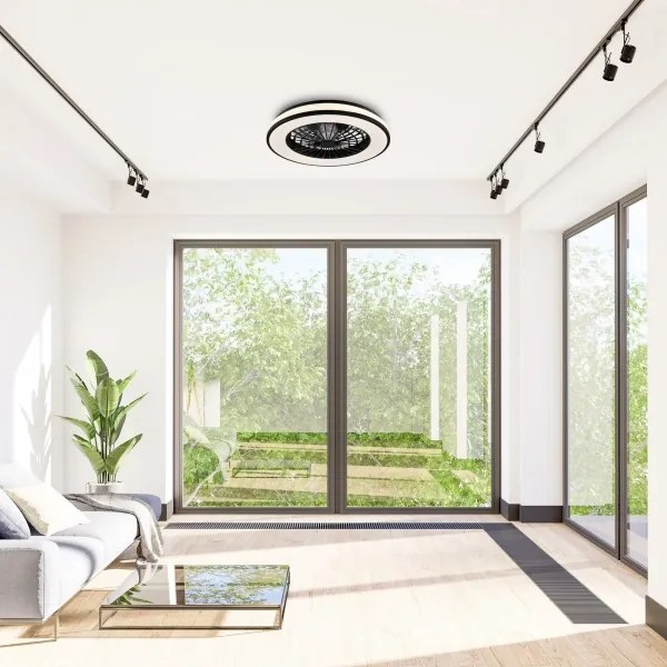 Plafonieră LED dimabilă cu ventilator LED/48W/230V 3000-6500K + telecomandă