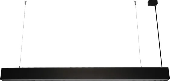 Lampă suspendată LED pe cablu, 55 W, 230 V, 3000/4000/6500 K, 120 cm, neagră