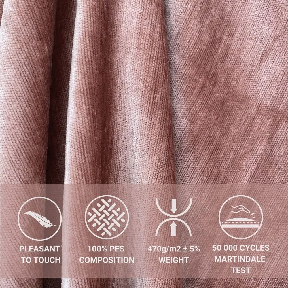 Pat boxspring roz cu spațiu de depozitare 200x200 cm Voyage – Maison de Rêve