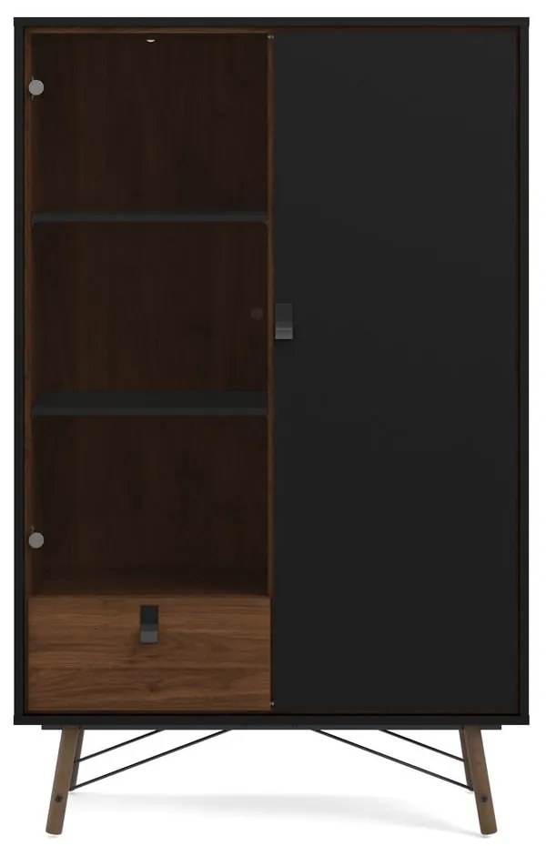 Vitrină Tvilum Ry, negru