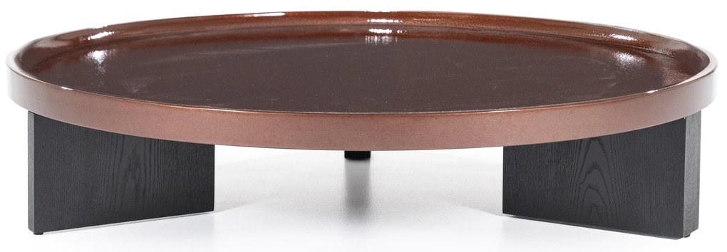 Masuta de cafea Mayson din MDF stejar rosu 120x25 cm