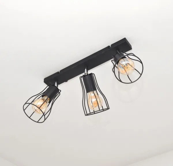 LED Spot TUBE II 3xE27/15W/230V negru