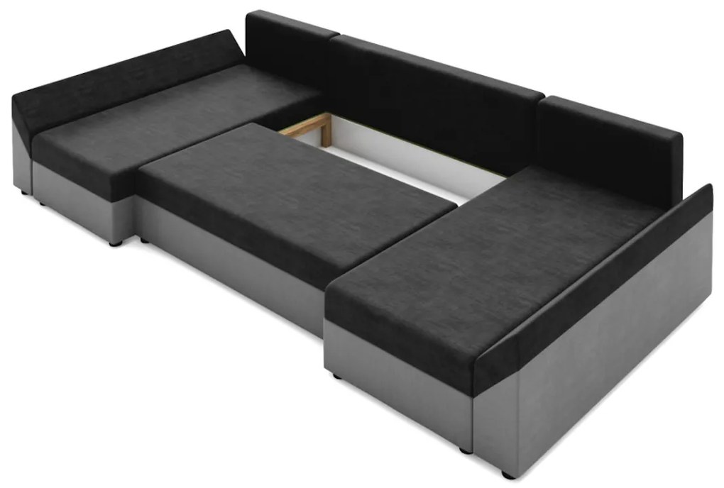 Supermobel Canapea extensibilă în formă de U DENVER N, 311x90x140, sawana 21/sawana 01