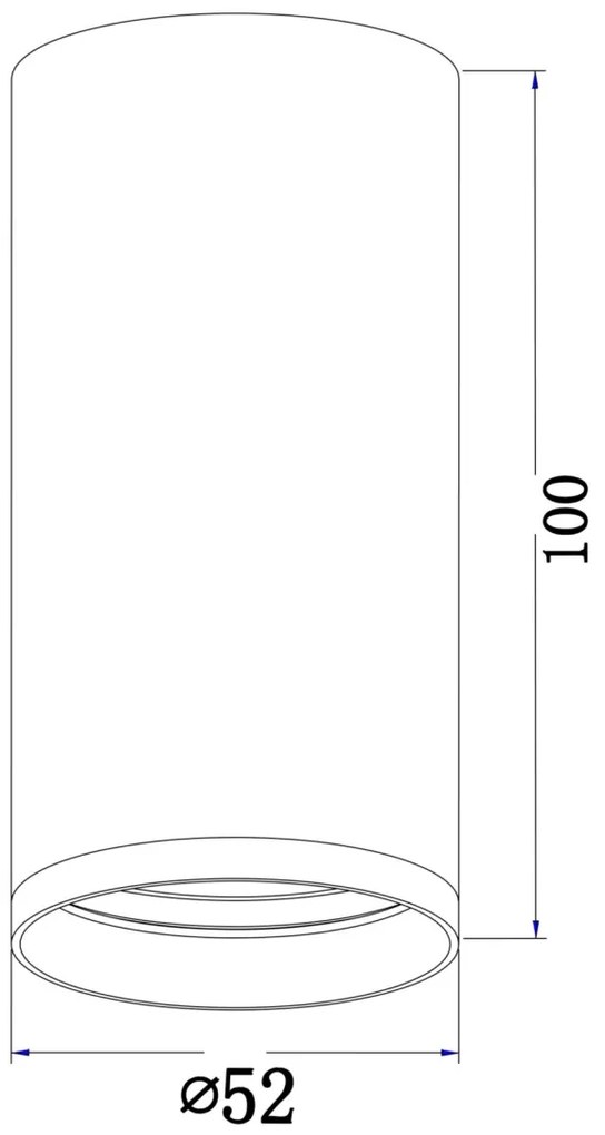 Spot aplicat design modern FOCUS S auriu MYC052CL-01MG