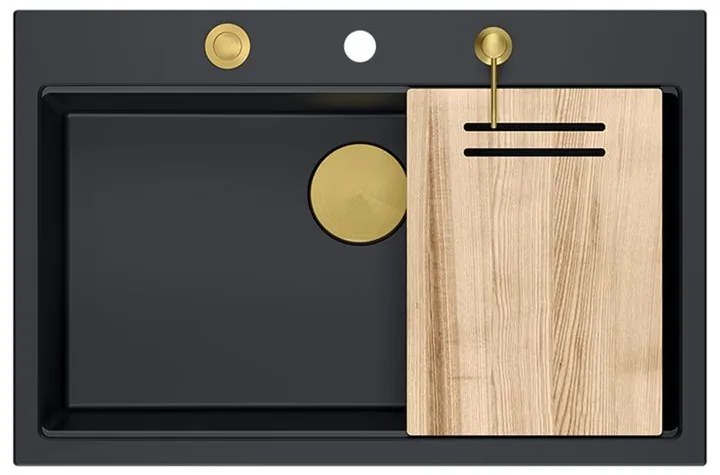 Chiuveta din granit MARC 110 WORKSTATION negru