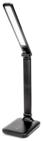 Lampă de masă LED tactilă reglabilă cu port USB REMUS LED/5W/230V, neagră