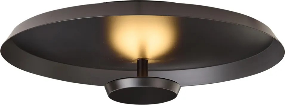 Plafonieră modernă negru mat, incl. LED, cu dimmer în 3 trepte - Sombra