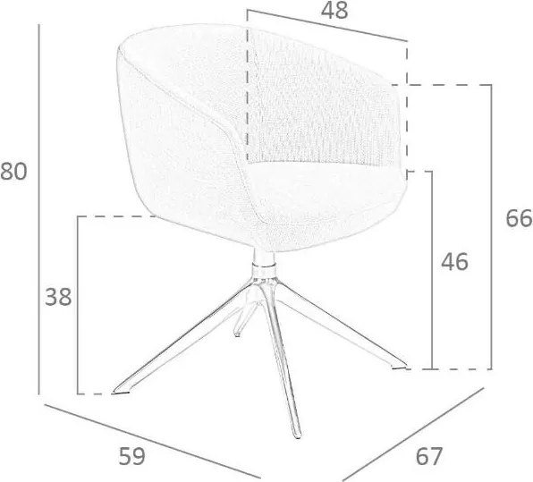 Scaun pivotant design modern Gris claro