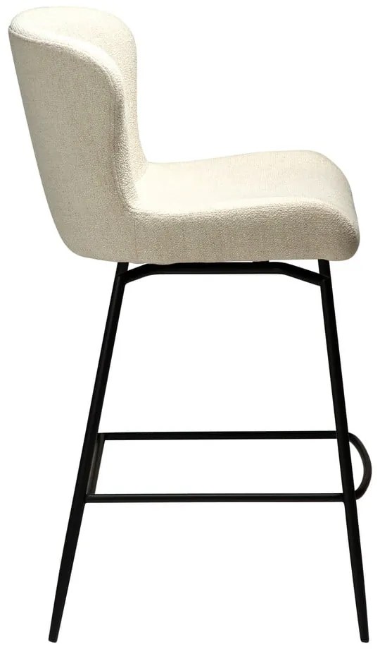 Scaun de bar crem tapițat (înălțime șezut 67,5 cm) Glam – DAN-FORM Denmark