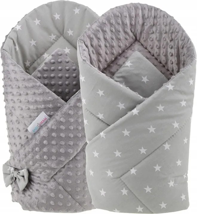 ShopJK FAȘĂ ÎNFĂȘAT COPII CU DOUĂ FEȚE - MINKY MICI STELE