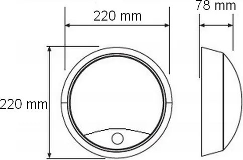 LED Aplica exterior cu senzor LED/15W/230V 4000K IP65