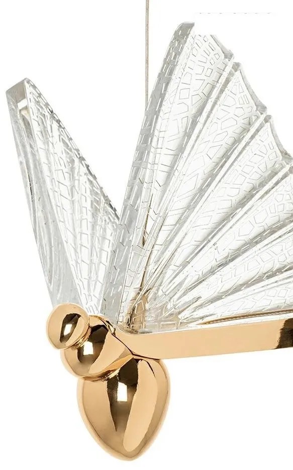 Pendul LED design modern Fluture S auriu