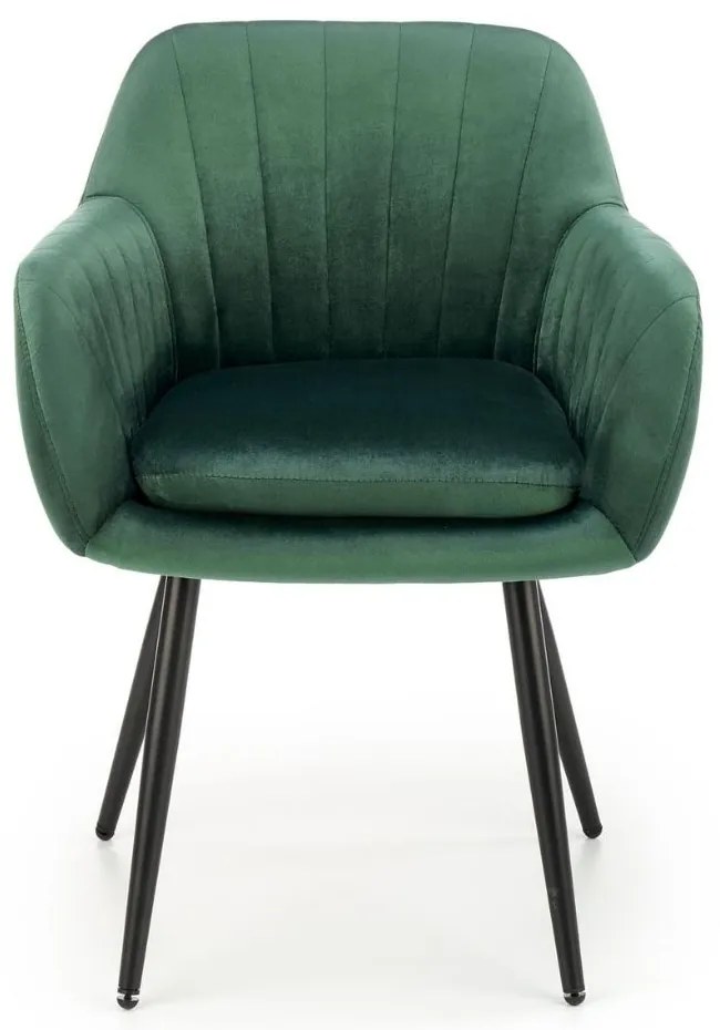 Scaun de bucaterie Shani, verde/negru