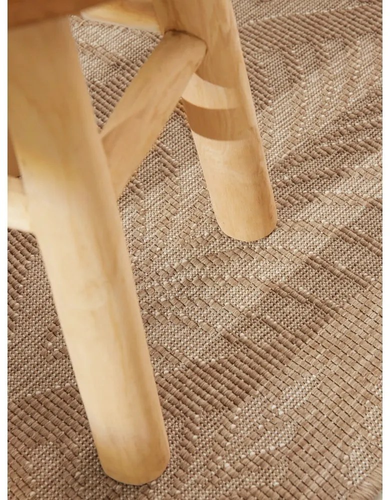 Covor pentru exterior și interior bej/fildeș 120x170 cm Duet Liora – NORTHRUGS