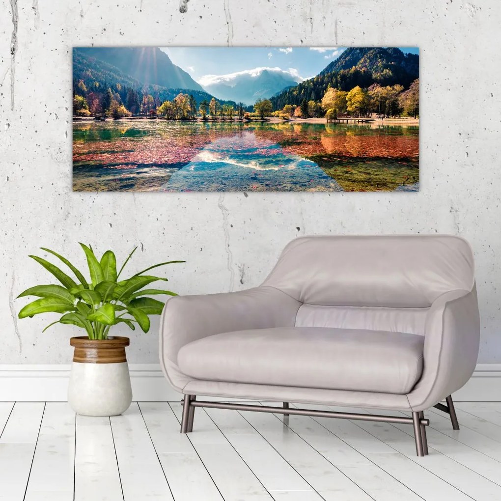 Tablou - Lacul Jasna, Gozd Martuljek, Alpii Iulieni, Slovenia (120x50 cm)