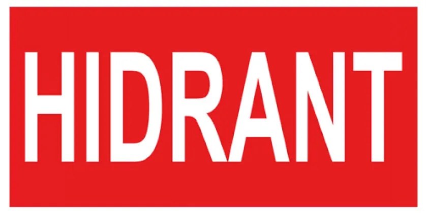 Autocolant HIDRANT, pentru lampi BC14-0900, Braytron