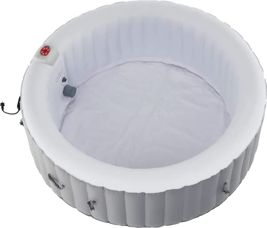 Cada cu hidromasaj gonflabil, gri/alb, 4-6 pers., 1000 l, KAMINO NEW TYP 2