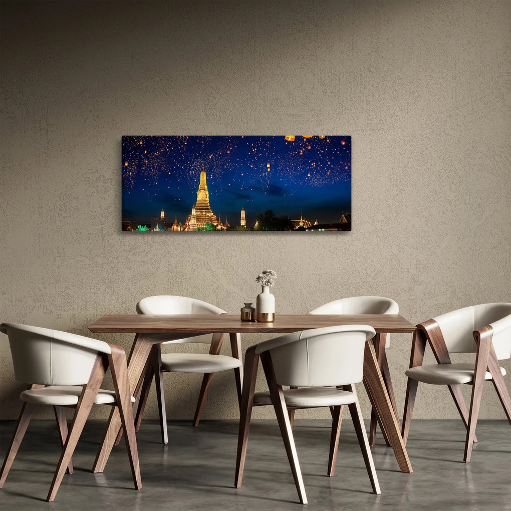 Tablou - Lampioane norocului, Bangkok (120x50 cm)