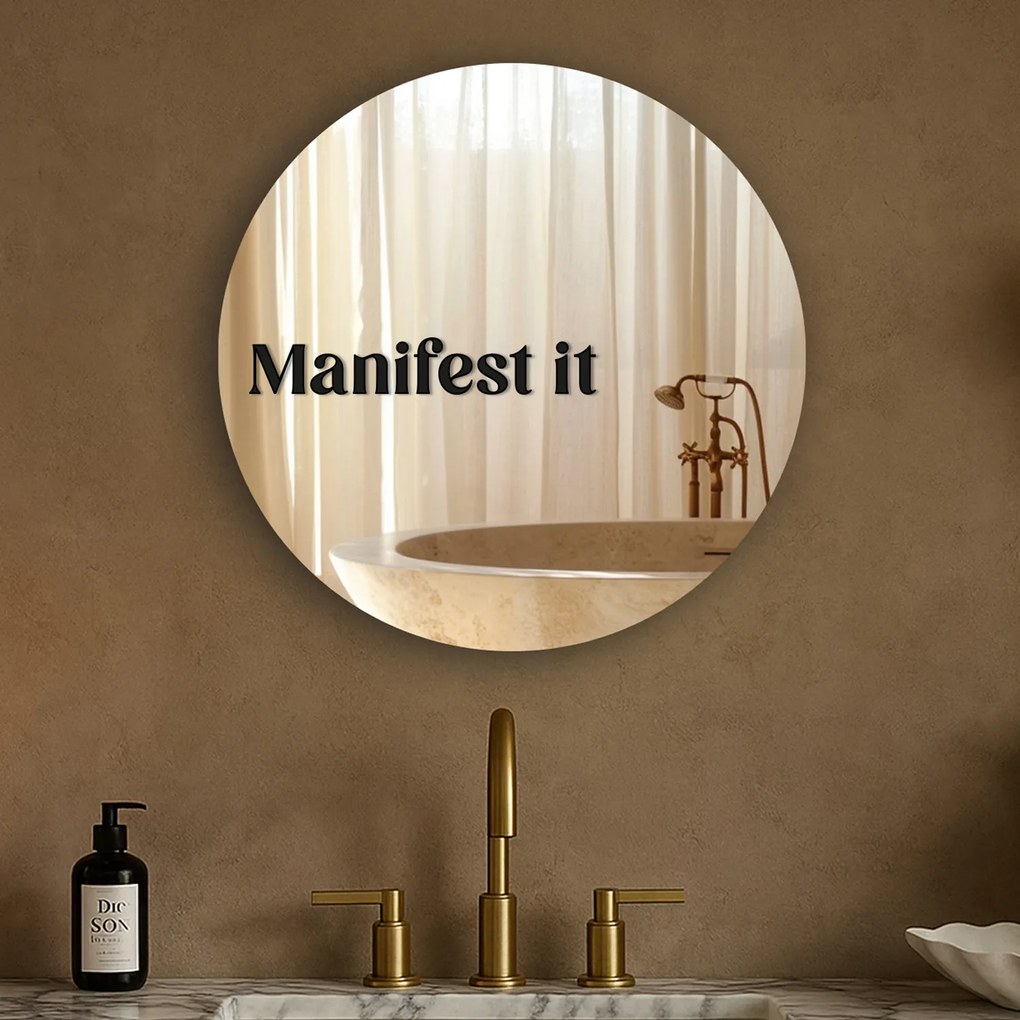 Autocolant pentru oglindă S4 – Manifest it