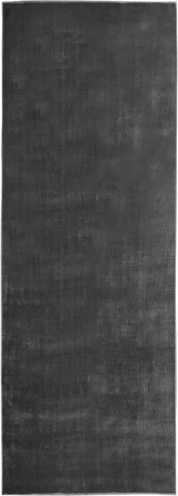 vidaXL Covor traversă lavabil pliabil, antracit, 80x300 cm, poliester