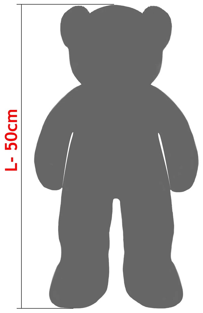 Deuba Ursuleț L 50 cm - alb