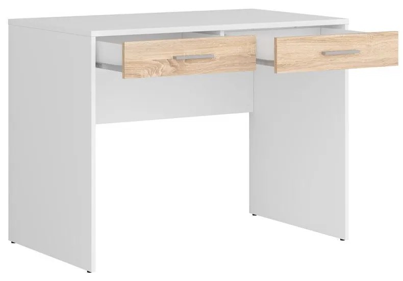 Masă de scris Nepo Plus 2 (alb + stejar sonoma) . 1098267