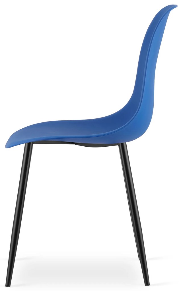 OFERTA Scaun albastru OSAKA cu picioare negre II. clasa