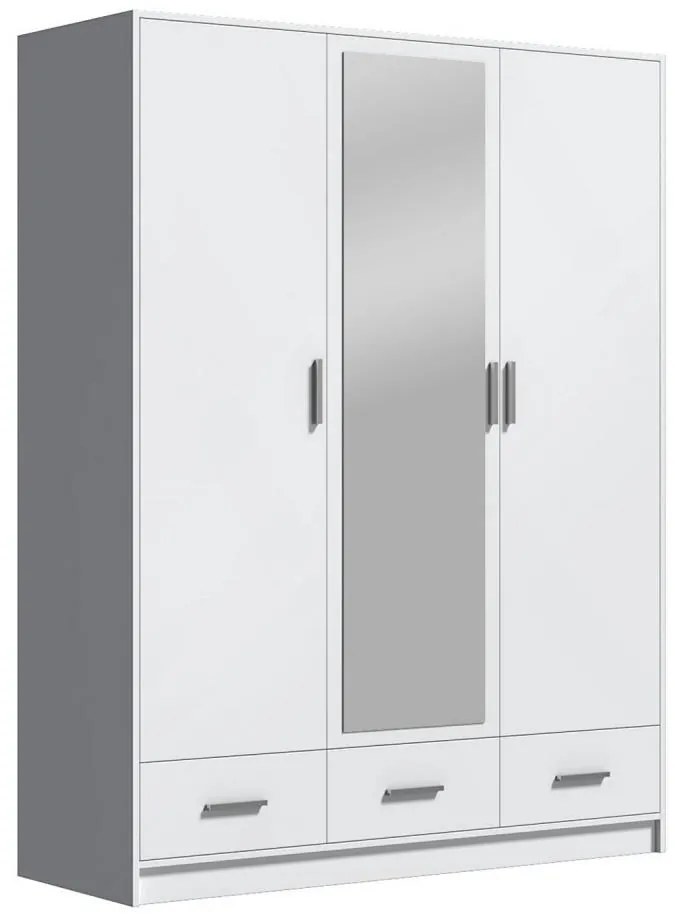 Dulap cu oglindă SANNA 150x215 cm alb