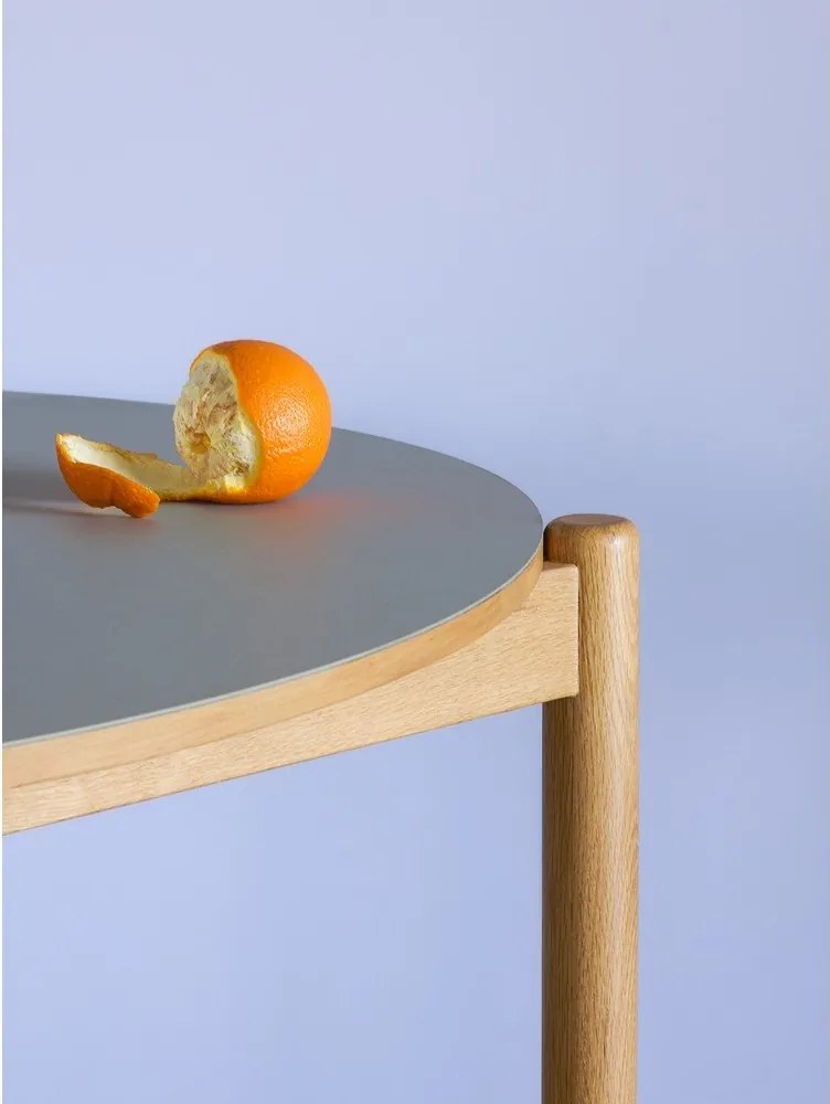 Masă de dining rotundă din lemn de stejar ø 115 cm Oblique – Hübsch