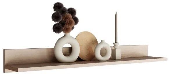 Raft de perete BASIC 12x104 cm stejar jackson hickory