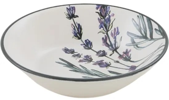 Set de 6 farfurii adânci din gresie ceramică Herbal 18 cm