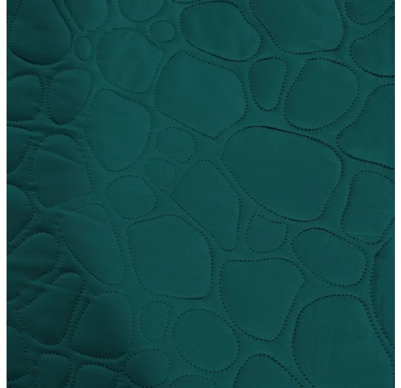 Cuvertura de pat turcoaz cu model STONE Dimensiuni: 170 x 210 cm
