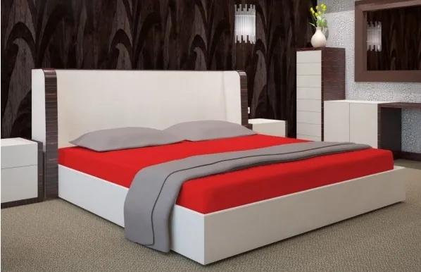 Cearsaf de pat roșu Lăţime: 180 cm | Lungime: 200 cm