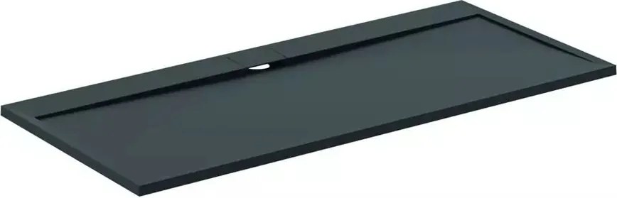 Cadita de dus dreptunghiulara Ideal Standard i.life Ultra Flat S negru intens 200x90 cm