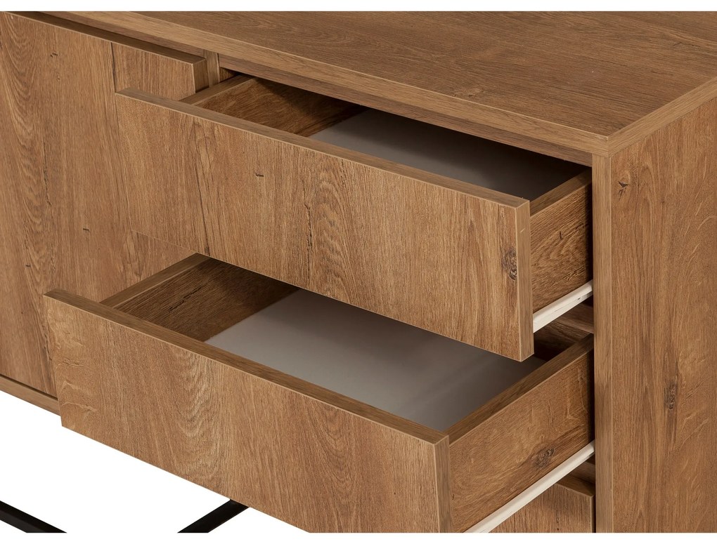 Mobilier living Lexuna 6 (Nuc + Negru). 1088977