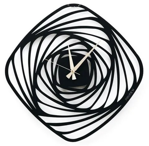 Ceas metalic de perete Girdap, ⌀ 50 cm, negru