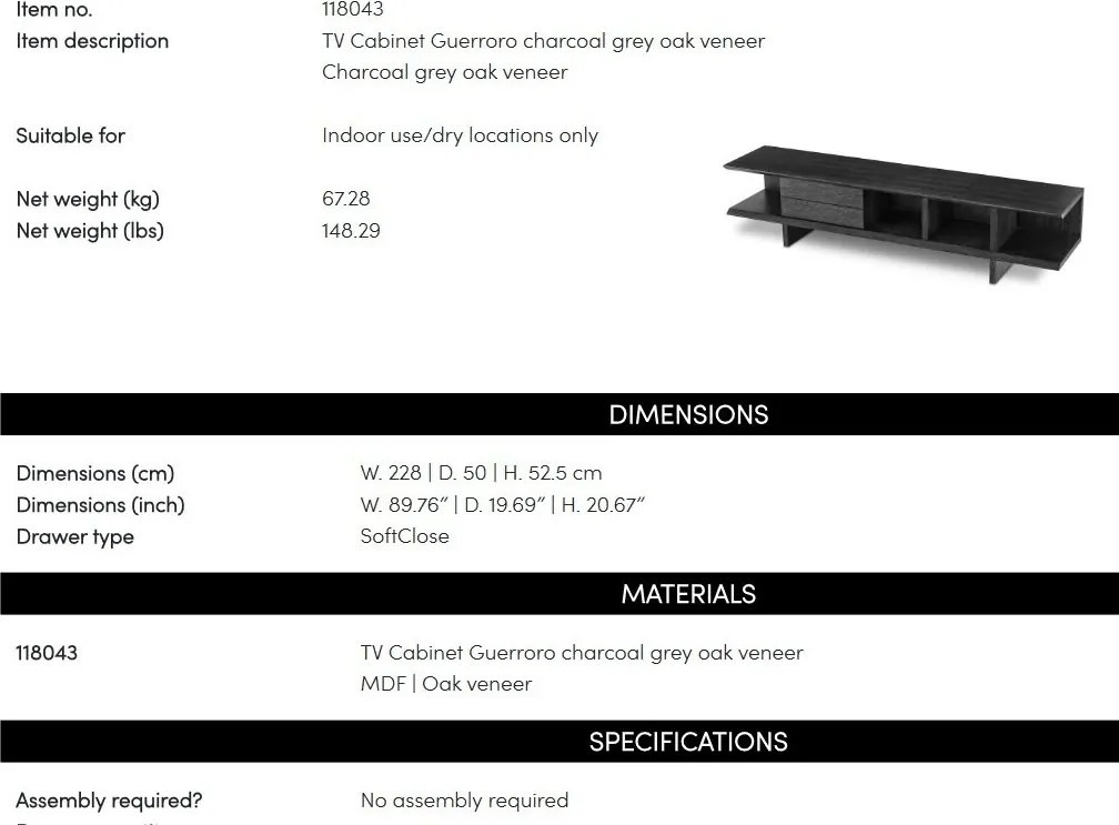 Comoda TV eleganta design LUX Guerroro