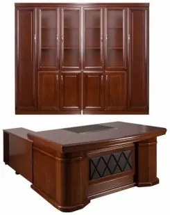 Set mobilier birou directorial managerial 1.8m, lemn, A-2418