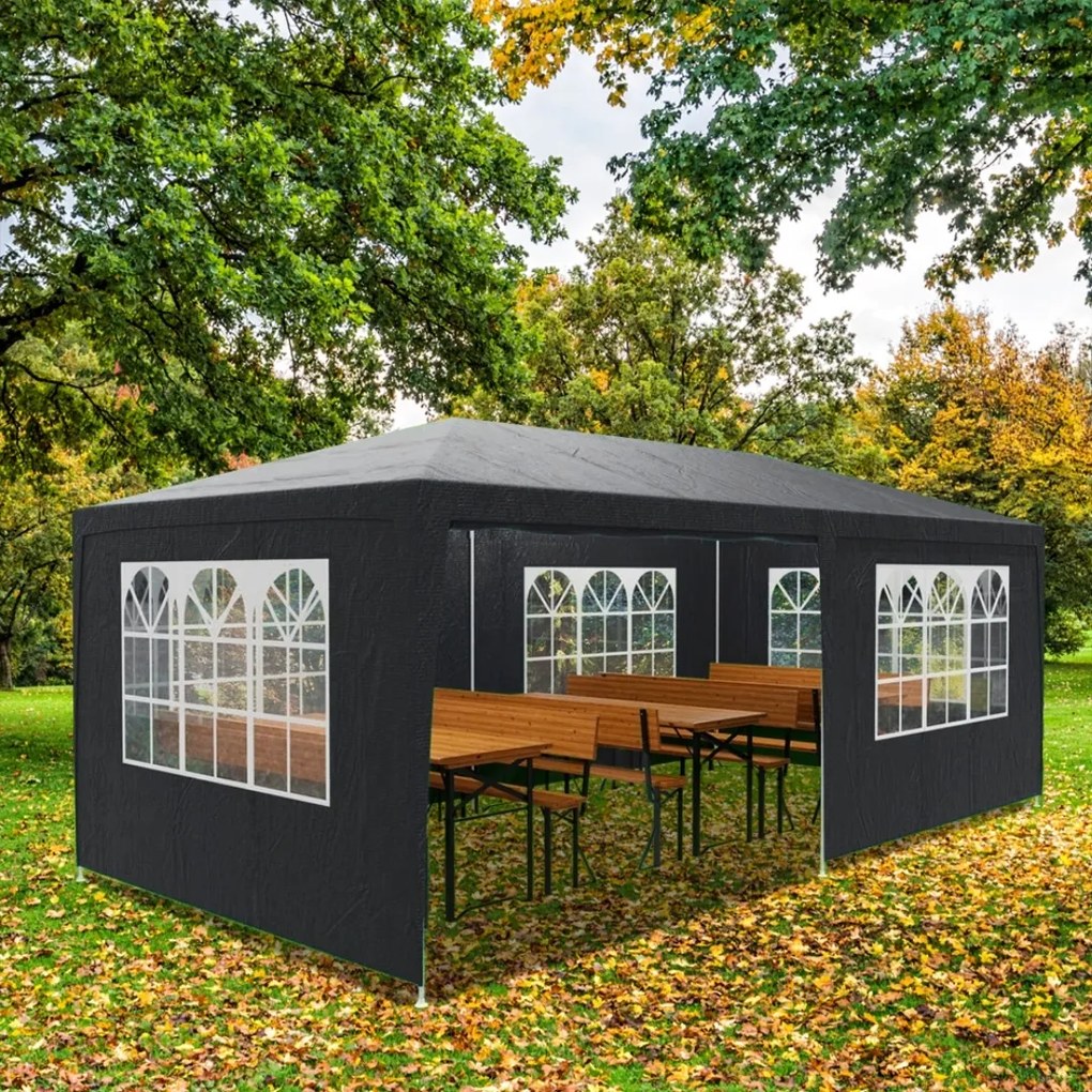 Cort de petrecere NEAPOL, 3x6m, antracit Jurhan