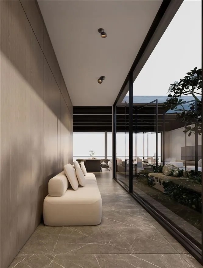 Spot LED aplicat aluminiu LUSA negru