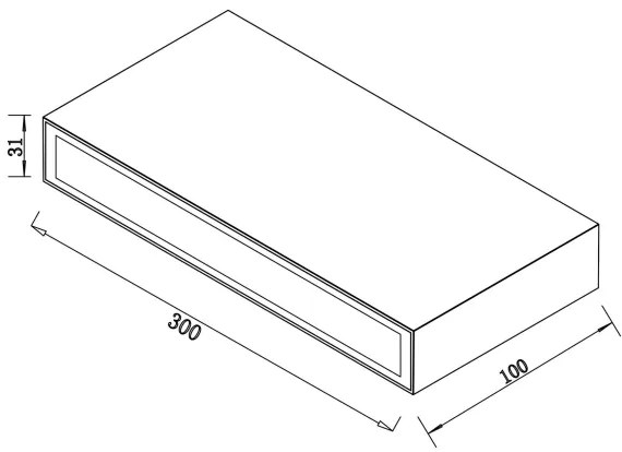 Aplică LED de exterior LED/12W/230V IP65 neagră Top Light
