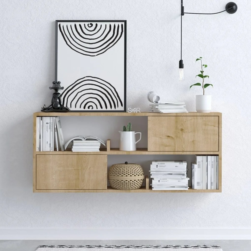 Raft cu dulap Flora Oak