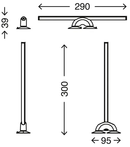 Corp de iluminat LED dimabil pentru oglindă LED/7W/230V 2700-6500K Briloner 2007-019