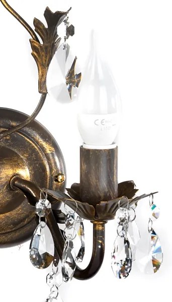 Aplică TERESA 2xE14/6W/230V bronz ONLI