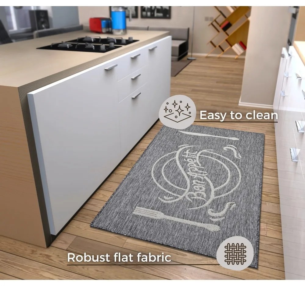 Covor grej 92x150 cm Cucina – Hanse Home