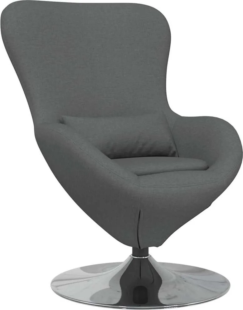 vidaXL Fotoliu ou Gri închis 63 x 73 x 90 cm țesătură