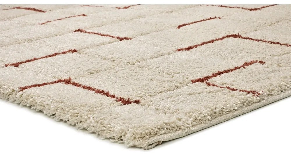 Covor cărămiziu-crem 133x190 cm Brenda – Universal