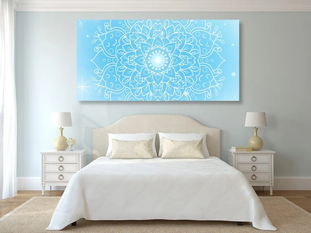 Tablou floare albastră de Mandala