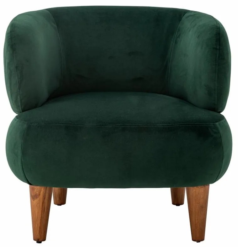 Scaun dining, verde, din stofa, Ruperta